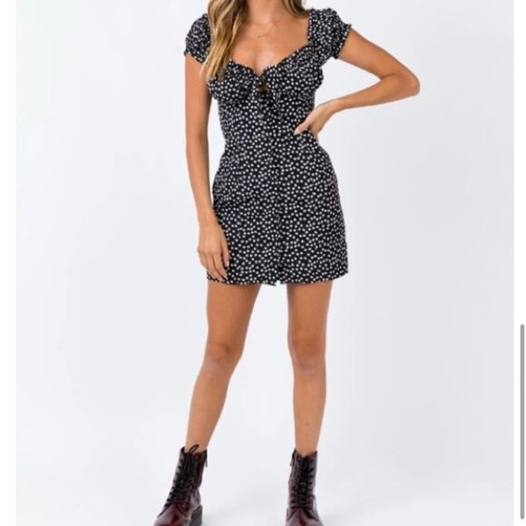 Princess Polly Black and White Mini Dress Size:2 - Picture 9 of 11